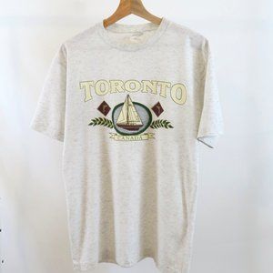 Vintage 90's 80's Toronto Canda Gym T-Shirt Size Large